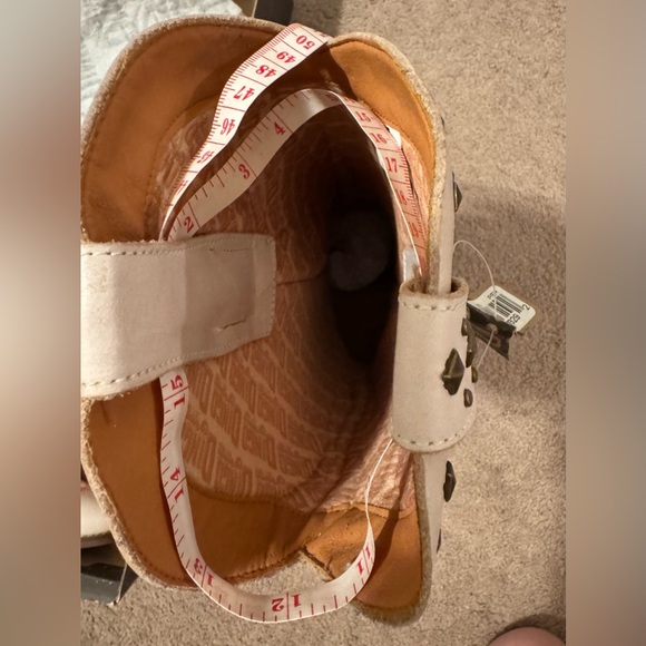 Dingo Size 11 M White Poppy Floral Embroidery Studded Women’s Cowboy Boots - Picture 14 of 16